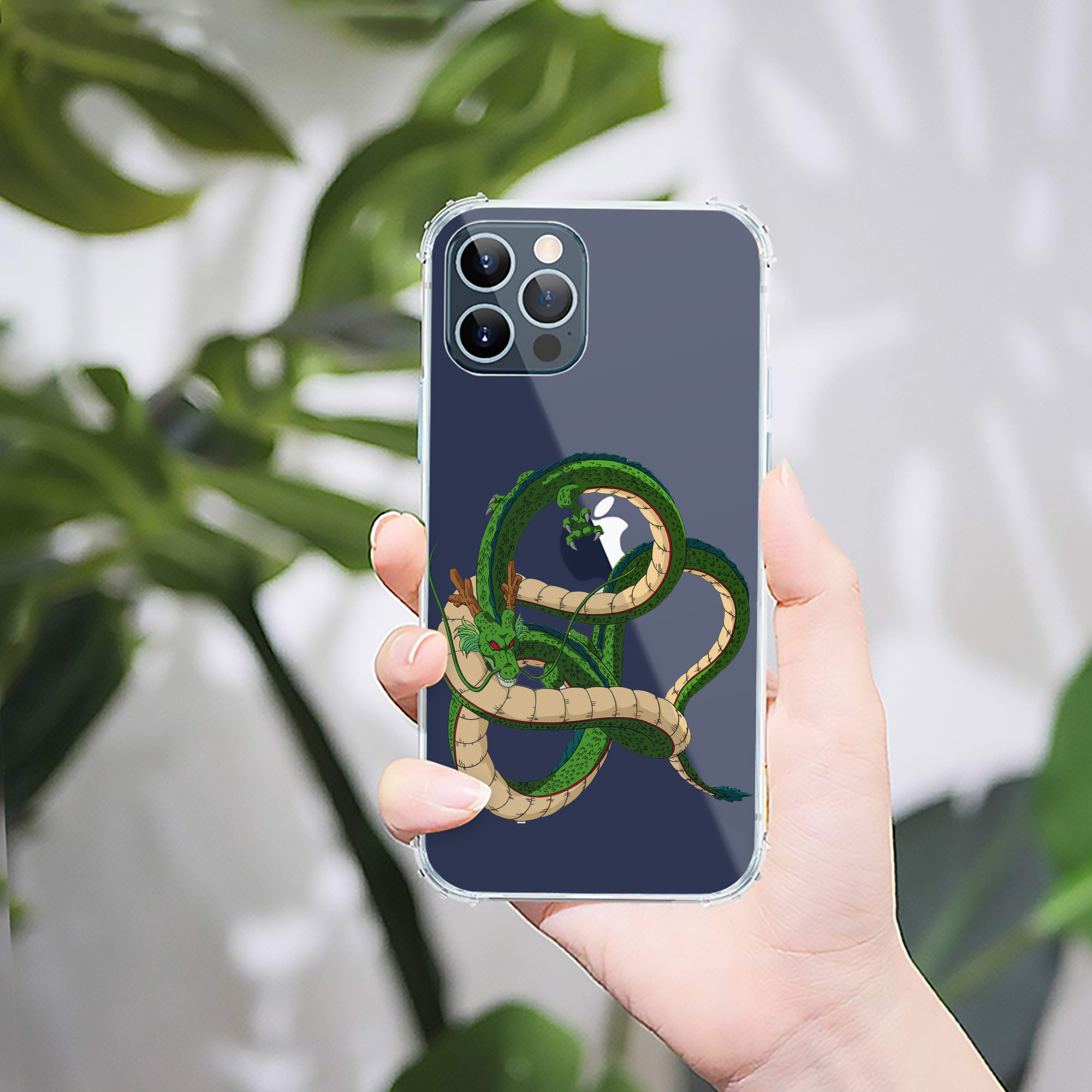 （画像用） ドラゴンボール 神龍 シェンロン DRAGON BALL Shenron 【iPhone 12シリーズ対応】透明スマホケース（クリアソフトケース）